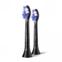 Philips Sensitive HX6052/88 2-szt. końcówki szczoteczki, 2 szt., Czarny, 3 miesiące, Bardzo miękka, Philips, Philips Sonicare