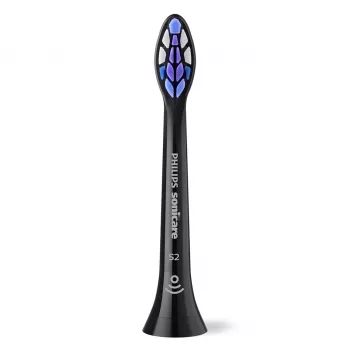 Philips Sensitive HX6052/88 2-szt. końcówki szczoteczki, 2 szt., Czarny, 3 miesiące, Bardzo miękka, Philips, Philips Sonicare