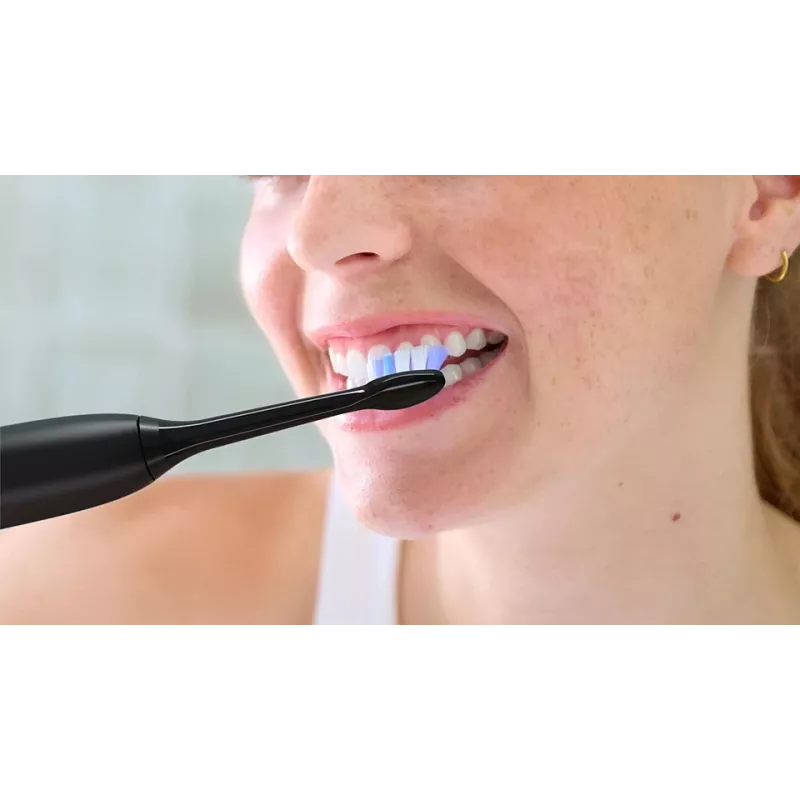 Philips Sensitive HX6052/88 2-szt. końcówki szczoteczki, 2 szt., Czarny, 3 miesiące, Bardzo miękka, Philips, Philips Sonicare