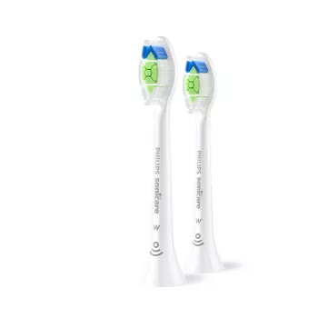 Końcówki do szczoteczki Philips HX6062/87 zestaw 2 szt., średnia twardość, białe