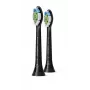 Philips Sonicare Optimal biały HX6062/88 2-pak końcówek szczoteczki, 2 szt., Czarny, 3 miesiące, Średni, 62000 ruchów na minutę, Philips
