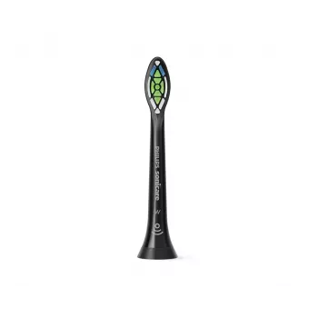 Philips Sonicare Optimal biały HX6062/88 2-pak końcówek szczoteczki, 2 szt., Czarny, 3 miesiące, Średni, 62000 ruchów na minutę, Philips