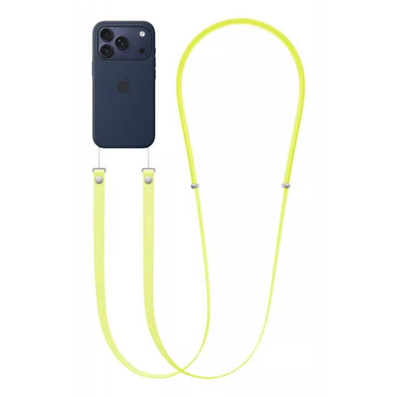 Pasek Apple Crossbody Strap Neon żółty 2,08 m rPET stal nierdzewna