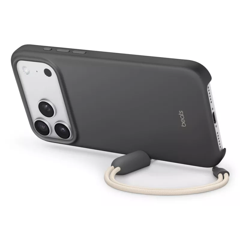 APPLE Beats iPhone 17 Pro Max - Etui z podstawką, MagSafe i obsługą aparatu - Granite szary