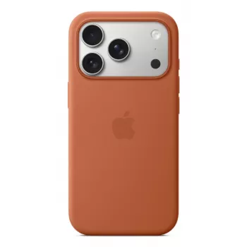 APPLE iPhone 17 Pro - silikonowe etui z MagSafe - terakota