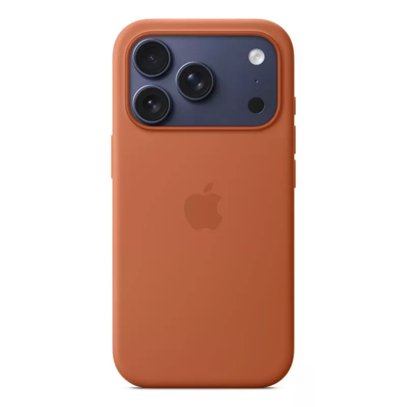 APPLE iPhone 17 Pro - silikonowe etui z MagSafe - terakota