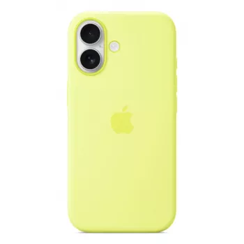 Cover Apple iPhone 17 silikonowe etui z MagSafe – żółty neonowy