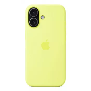 Cover Apple iPhone 17 silikonowe etui z MagSafe – żółty neonowy