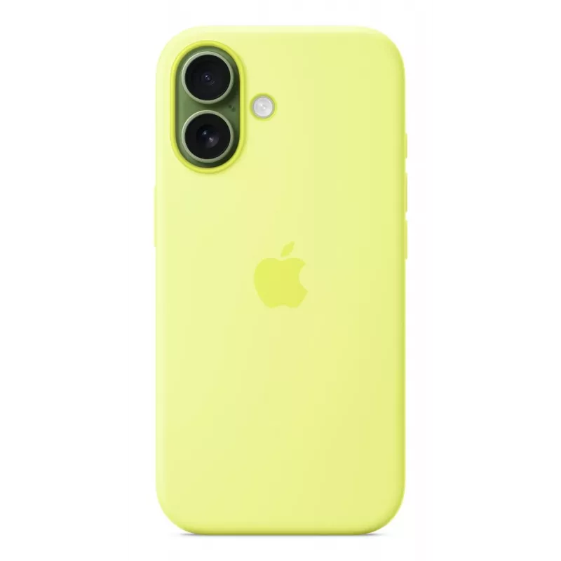 Cover Apple iPhone 17 silikonowe etui z MagSafe – żółty neonowy