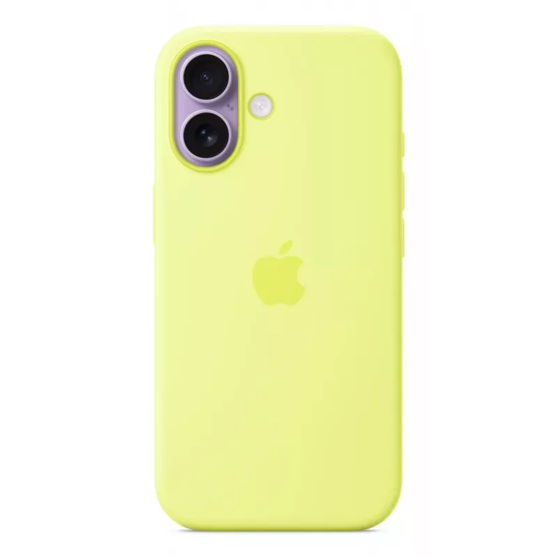 Cover Apple iPhone 17 silikonowe etui z MagSafe – żółty neonowy