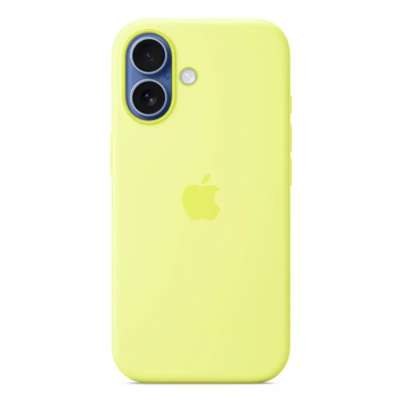 Cover Apple iPhone 17 silikonowe etui z MagSafe – żółty neonowy