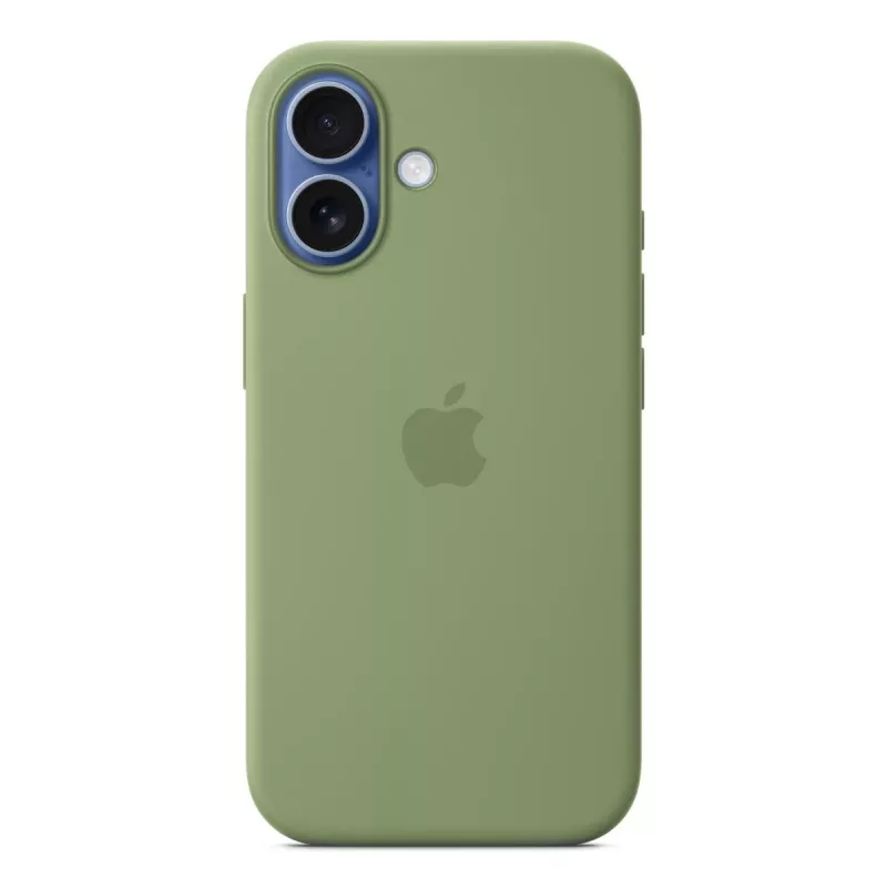 Etui silikonowe Apple iPhone 17 MagSafe w kolorze Light Moss, zielone