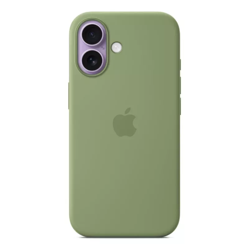 Etui silikonowe Apple iPhone 17 MagSafe w kolorze Light Moss, zielone