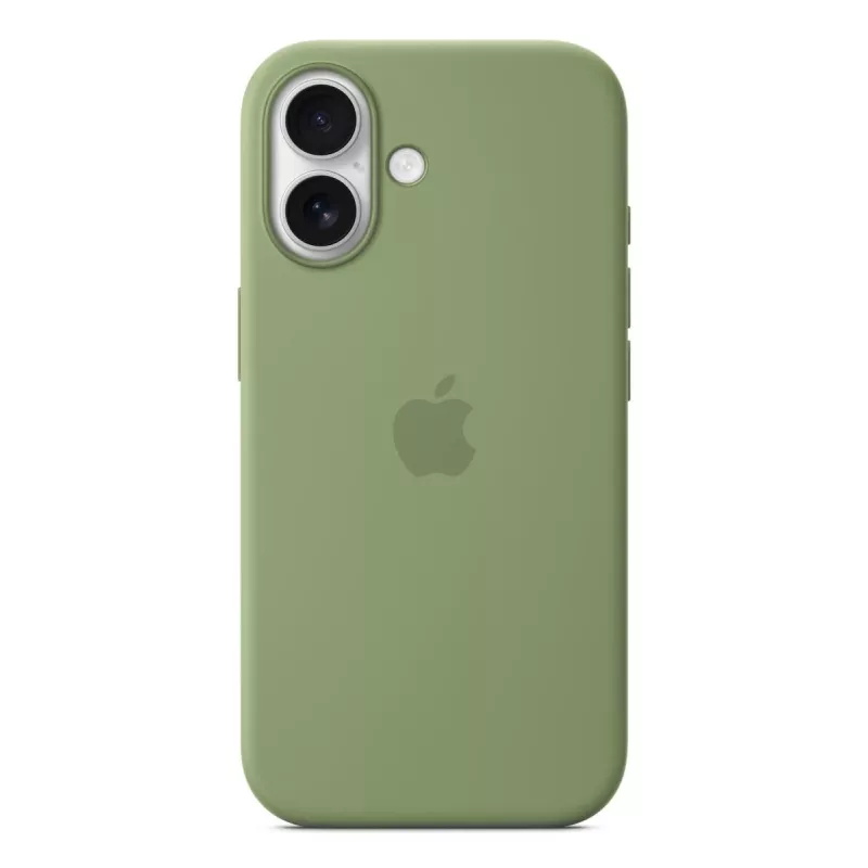 Etui silikonowe Apple iPhone 17 MagSafe w kolorze Light Moss, zielone