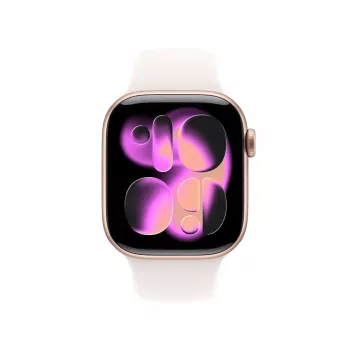 Apple Watch Series 11 GPS 42mm Koperta Aluminiowa w Kolorze Rose Gold Pasek Sportowy Light Blush S/M