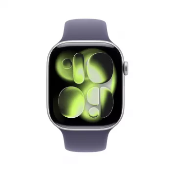 Smartwatch Apple Watch Series 11 GPS 46mm Srebrna Aluminiowa Koperta Fioletowo-Mglisty Pasek Sportowy S/M