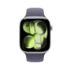 Apple Watch Series 11 GPS + Cellular 46mm Srebrna Aluminiowa Koperta z Fioletowo-Mglistym Paskiem Sportowym - M/L
