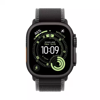 Apple Watch Ultra 3 GPS + Cellular 49mm Czarna Tytanowa Koperta z Paskiem Trail Loop Black/Charcoal - M/L