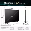 Hisense 50A6Q Telewizor 127 cm (50 cali) 4K Ultra HD Smart TV Wi-Fi Czarny 200 cd/m²