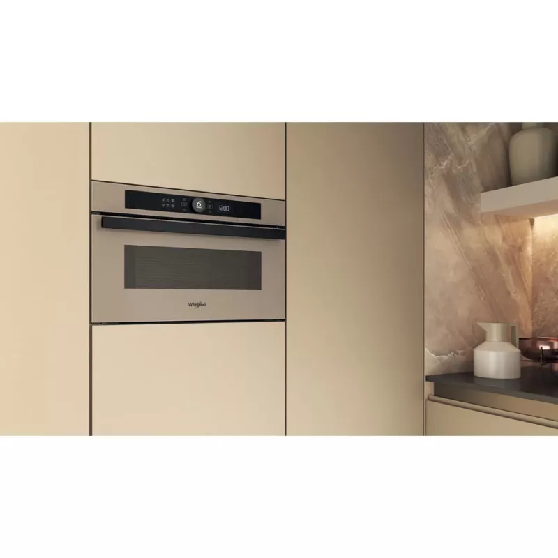 Whirlpool WMD44ME Beżowa kuchenka mikrofalowa z grillem do zabudowy 31 L 1000 W