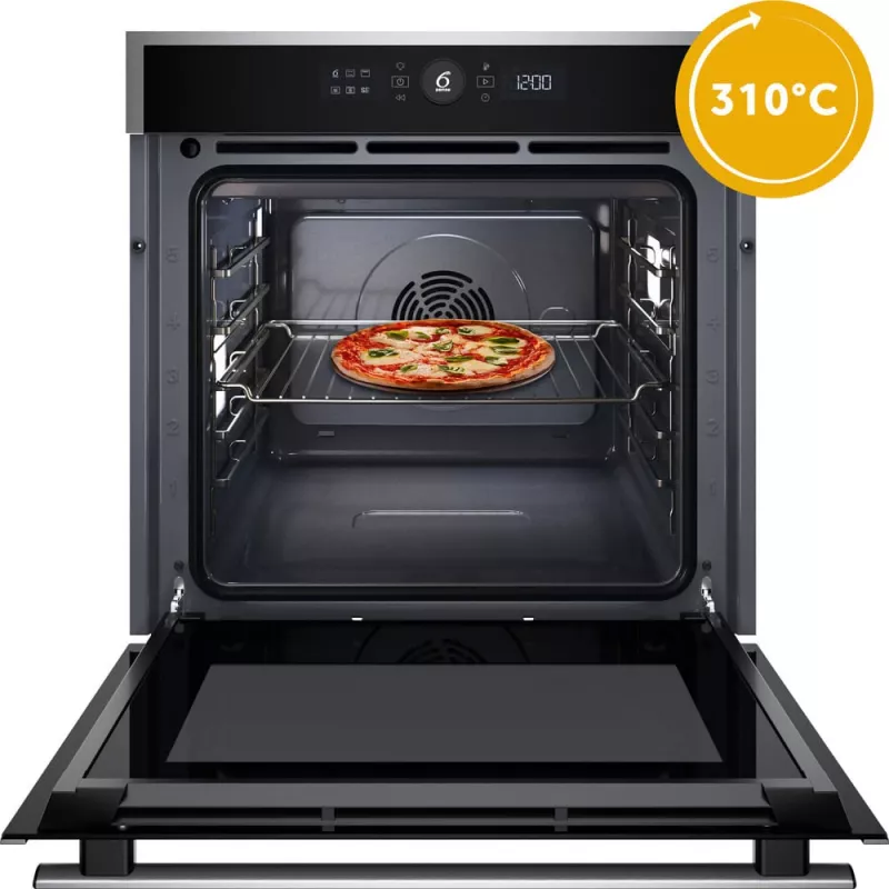 Whirlpool WOI4S8CM1SXA 73 L Czarny, Stal nierdzewna