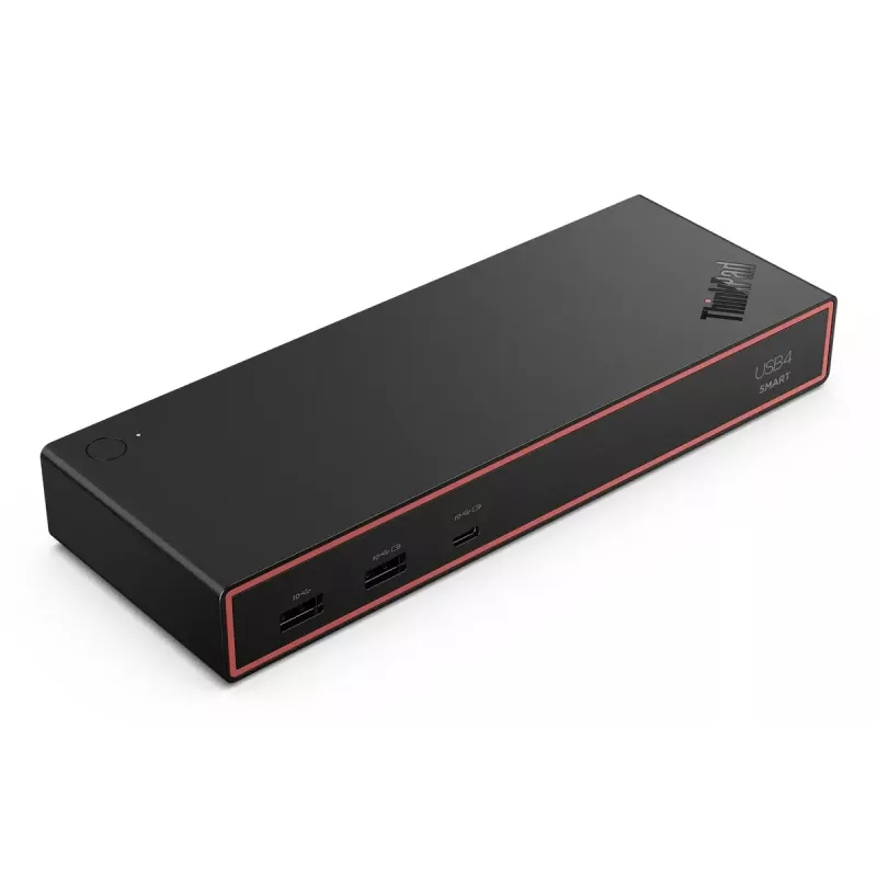 Stacja dokująca Lenovo ThinkPad USB4 Smart Dock 5500 — host USB4, 4x USB-A Gen2, HDMI, Gigabit Ethernet, zasilacz 135 W, Eclipse Czarny