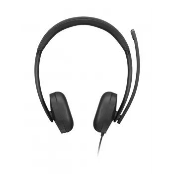 Lenovo VoIP Headset 5000 Przewodowy Head-band Do biura/Call center USB Type-C Czarny