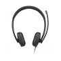 Lenovo VoIP Headset 5000 Przewodowy Head-band Do biura/Call center USB Type-C Czarny