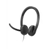 Lenovo VoIP Headset 5000 Przewodowy Head-band Do biura/Call center USB Type-C Czarny