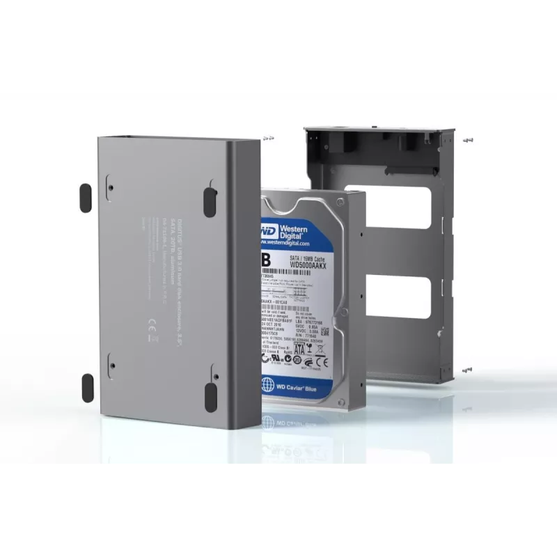 Obudowa HDD Digitus DA-71106-1 USB 3.0 3,5 cala SATA 16 TB Aluminium