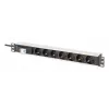 DIGITUS PDU - 1U aluminiowa listwa rack z 7 gniazdami bezpieczeństwa 16A 4000W 250VAC 50/60Hz 1x wyłącznik nadprądowy