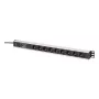 DIGITUS PDU - Aluminiowa listwa zasilająca montowalna w racku z filtrem częstotliwości 2m 16A 3600W 230VAC 50/60Hz 7x bezpiecznik 2x gniazdo