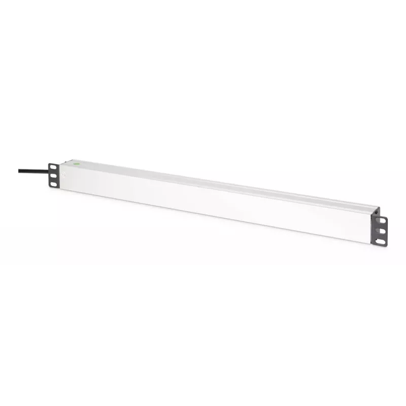 DIGITUS PDU - Aluminiowa listwa zasilająca montowalna w racku z filtrem częstotliwości 2m 16A 3600W 230VAC 50/60Hz 7x bezpiecznik 2x gniazdo