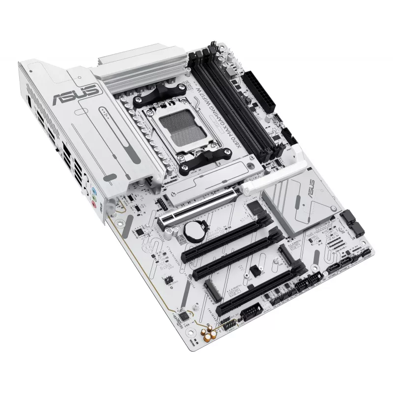 Płyta główna ASUS X870 MAX GAMING WIFI7 W ATX — AMD X870, Socket AM5, DDR5, 4 DIMM, Wi‑Fi 7, 2.5Gb LAN