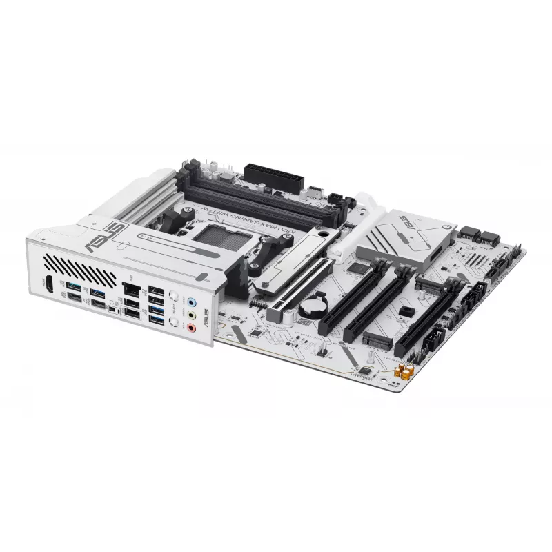 Płyta główna ASUS X870 MAX GAMING WIFI7 W ATX — AMD X870, Socket AM5, DDR5, 4 DIMM, Wi‑Fi 7, 2.5Gb LAN