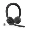 Lenovo ANC Headset 6550 Bezprzewodowy Head-band Biuro/Call center USB Type-C Bluetooth Czarny