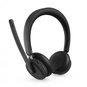 Lenovo 6550 Headset Wireless Head-band Office/Call center USB Type-C Bluetooth Czarny