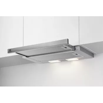 Półzabudowany okap kuchenny Electrolux LFP326S, 598 mm, aluminiowy filtr przeciwtłuszczowy, 410 m³/h