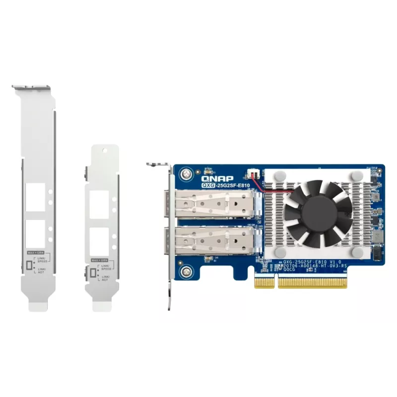 QNAP QXG-25G2SF-E810 karta sieciowa Wewnętrzna Fiber 25000 Mbit/s