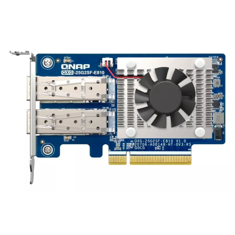 QNAP QXG-25G2SF-E810 karta sieciowa Wewnętrzna Fiber 25000 Mbit/s