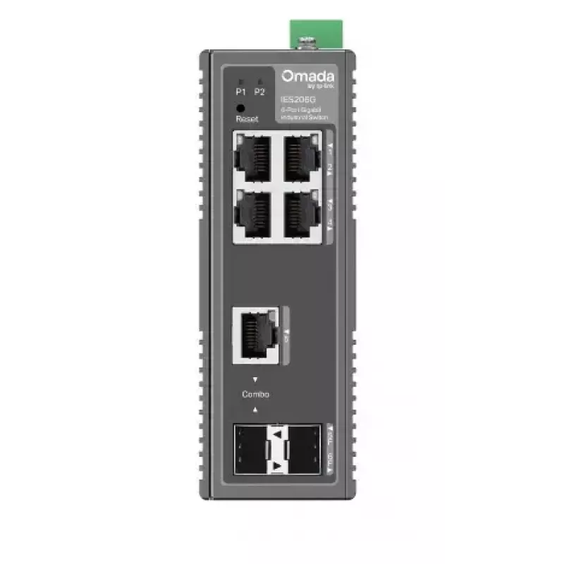 TP-Link Omada IES206G przełącznik sieciowy zarządzalny Gigabit Ethernet (10/100/1000) czarny