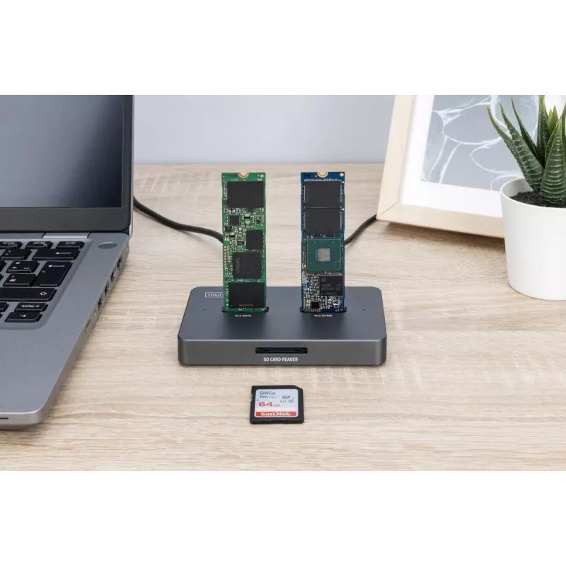 Docking Station Digitus DA-71546-1 M.2 NVMe SATA USB-C 10 Gbit/s