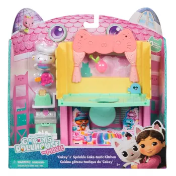 Figurka akcji Gabby's Dollhouse Cakey's Sprinkle Cake-tastic Kitchen Wielokolorowy