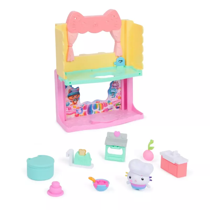 Figurka akcji Gabby's Dollhouse Cakey's Sprinkle Cake-tastic Kitchen Wielokolorowy