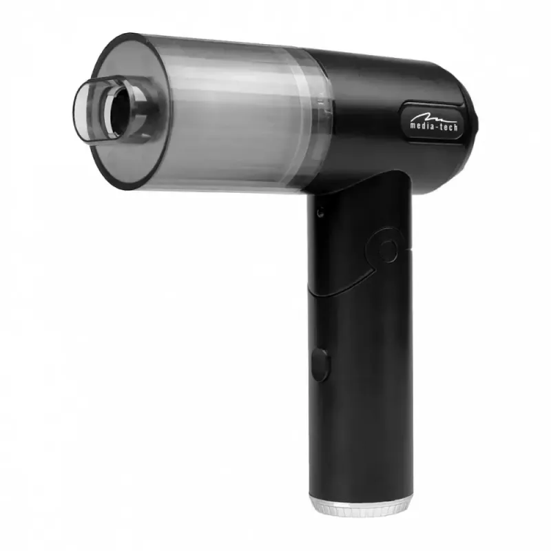 Mini dmuchawa MEDIA-TECH MT6538 2 W 1 Jet Air Duster — bezprzewodowy ręczny czyścik, 2000 mAh, 65 W, 2500 l/min, 7000 Pa