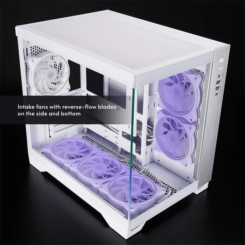 Obudowa komputerowa Chieftec GM-30W-TG-OP Cube biały