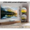 Projektor Hisense 120L5ND Ultra krótkiego rzutu 2700 ANSI lumenów DLP UHD 4K (3840x2160) Czarny, Srebrny 3D