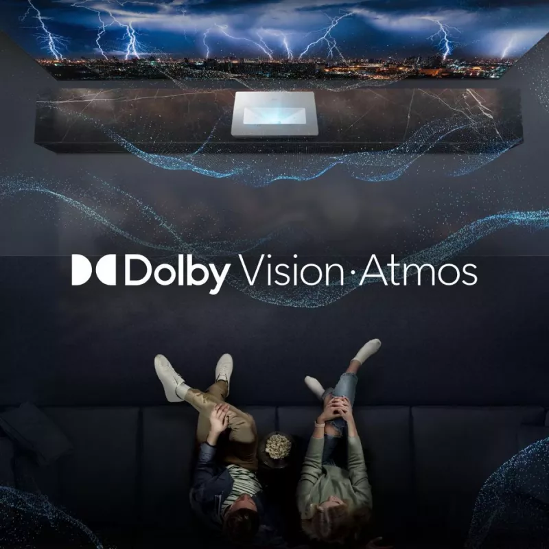Projektor Hisense 120L5ND Ultra krótkiego rzutu 2700 ANSI lumenów DLP UHD 4K (3840x2160) Czarny, Srebrny 3D
