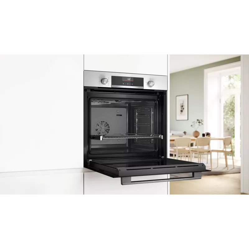 Piekarnik elektryczny do zabudowy Bosch Serie 6 HBG536EW4 — 71 L, 3400 W, biały, EasyClean, 10 programów automatycznych