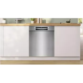Zmywarka do zabudowy Bosch SMU2HVS06E — pełnowymiarowa 60 cm, 14 kompletów, 5 programów, suszenie za pomocą wymiennika ciepła